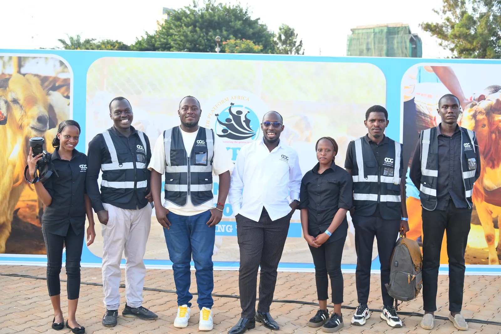 COG Studios photography and production team at the YPA AGM in Kampala